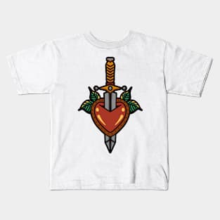 heart sword Kids T-Shirt